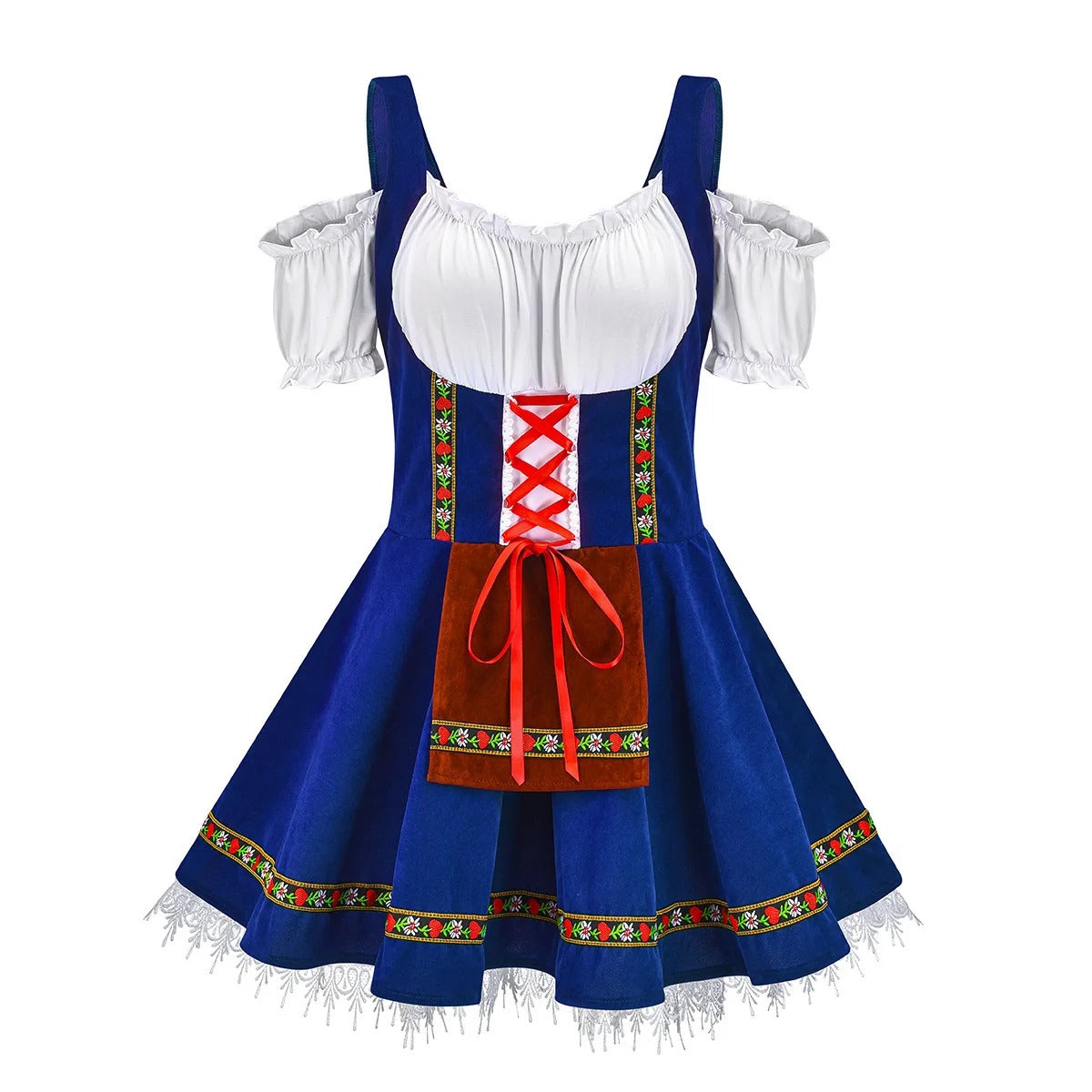 Variant image for Herr Traditionell Oktoberfest Dräkt Polyester Med Förkläde-14