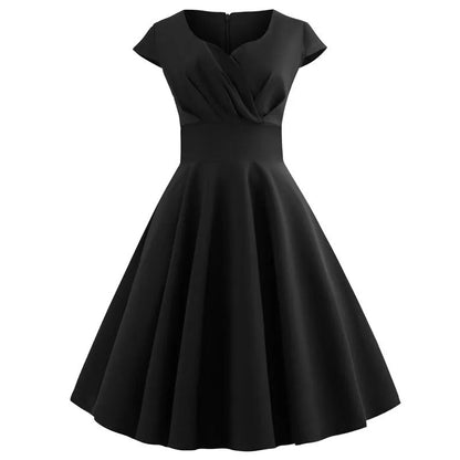 Variant image for Dam Vintage Sommarklänning V-ringning Lätt Tyg med Ruffles-21