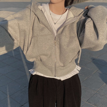 Oversized Väst Dam med Mjuk Hoodie i 100% Bomull – Bekväm och Stilren för Lager-på-Lager Styling 1