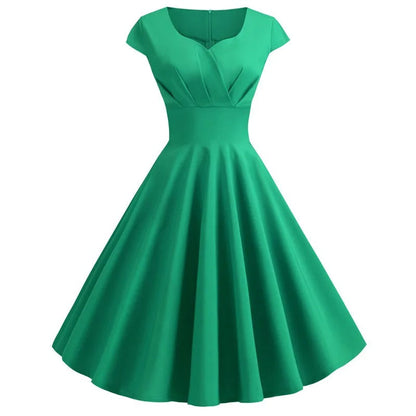 Variant image for Dam Vintage Sommarklänning V-ringning Lätt Tyg med Ruffles-26