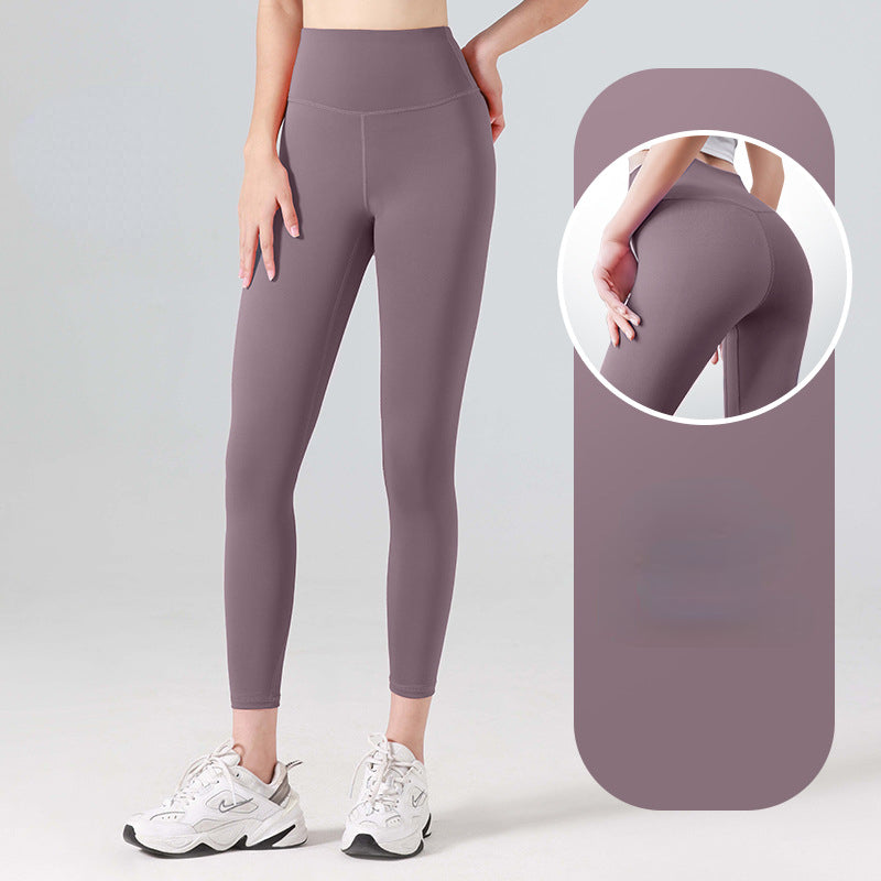 Kvinnors Yoga Leggings Hög Midja Antisvetsmaterial-2