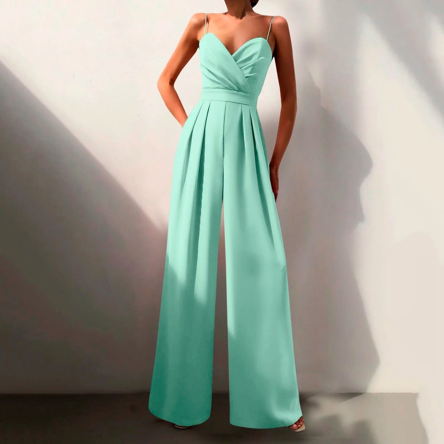 Dam Overall Elegant Design Lätt Tyg-4