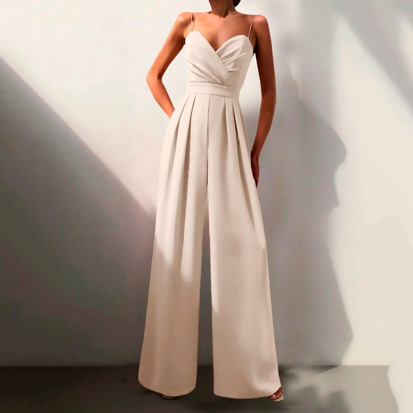 Dam Overall Elegant Design Lätt Tyg-2