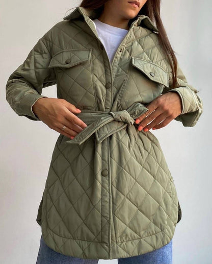 Vadderad Trenchcoat för Kvinnor i Lätt Material – Högkvalitativ Isolering och Andningsbar Design 12