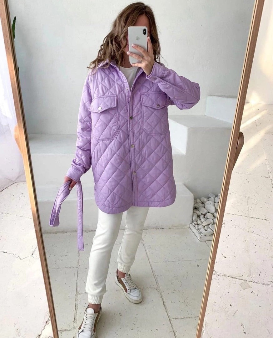 Vadderad Trenchcoat för Kvinnor i Lätt Material – Högkvalitativ Isolering och Andningsbar Design 9