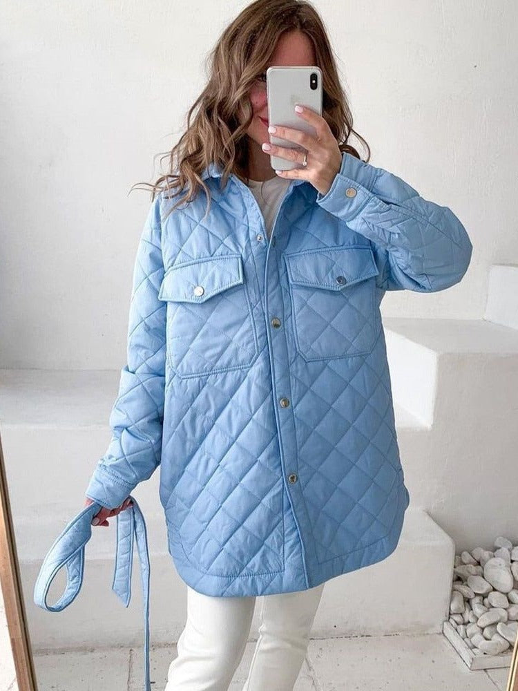 Vadderad Trenchcoat för Kvinnor i Lätt Material – Högkvalitativ Isolering och Andningsbar Design 8