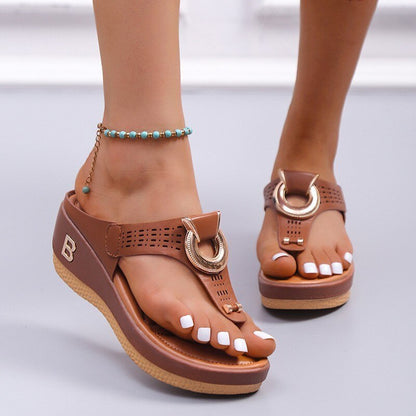 Dam Sandaler Ortopedisk Design Andningsbart Material-3