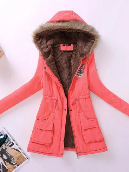 Variant image for Dam Parkas Slim Fit Med Avtagbar Huva i Andningsbart Tyg-79