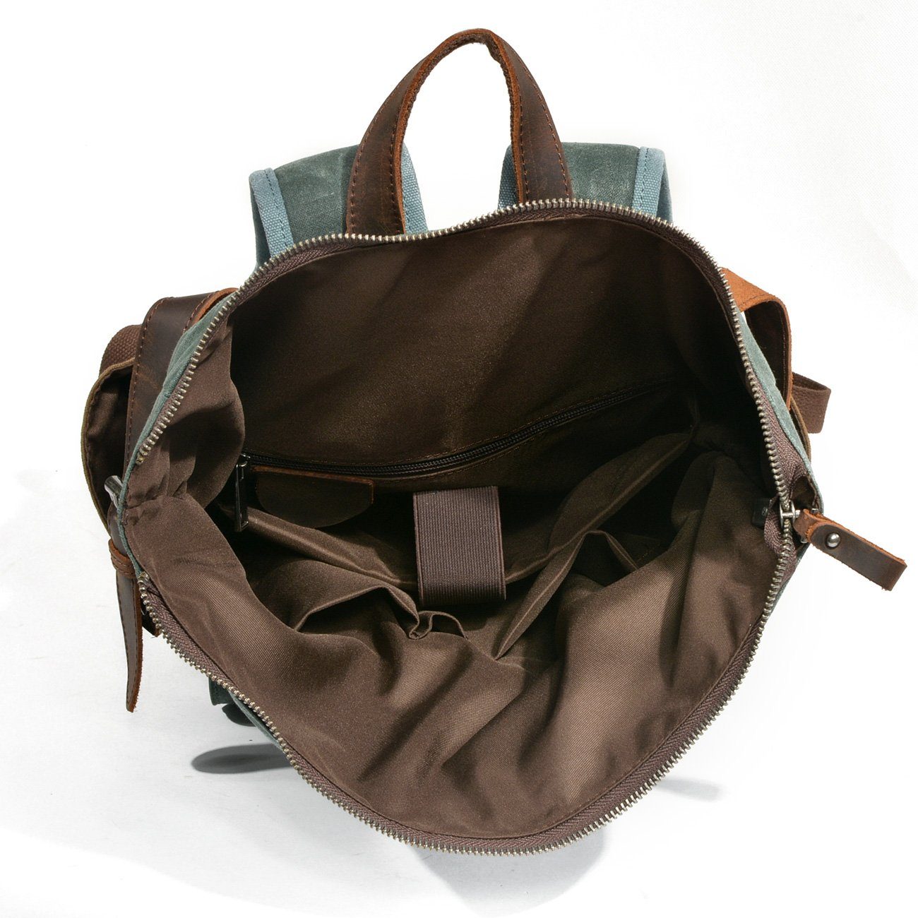 Unisex Ryggsäck Rolltop Wolff Canvas Vattenavvisande Slitstark 6