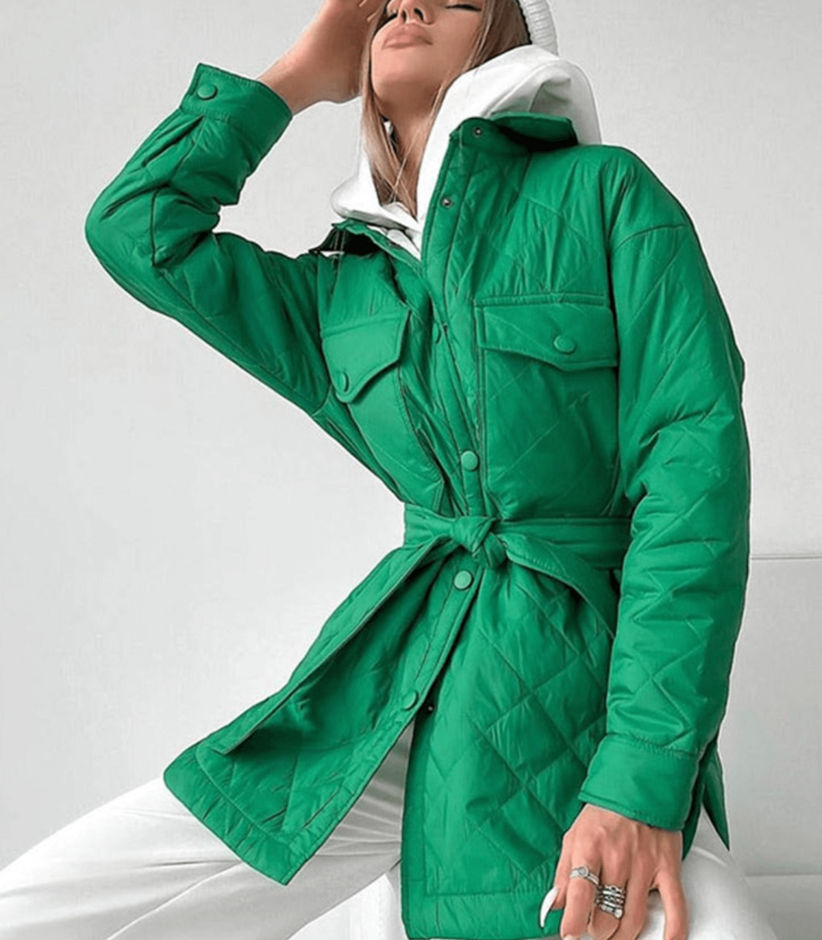 Jacke, Oversized, für Herren, gepolstertes Polyester-2