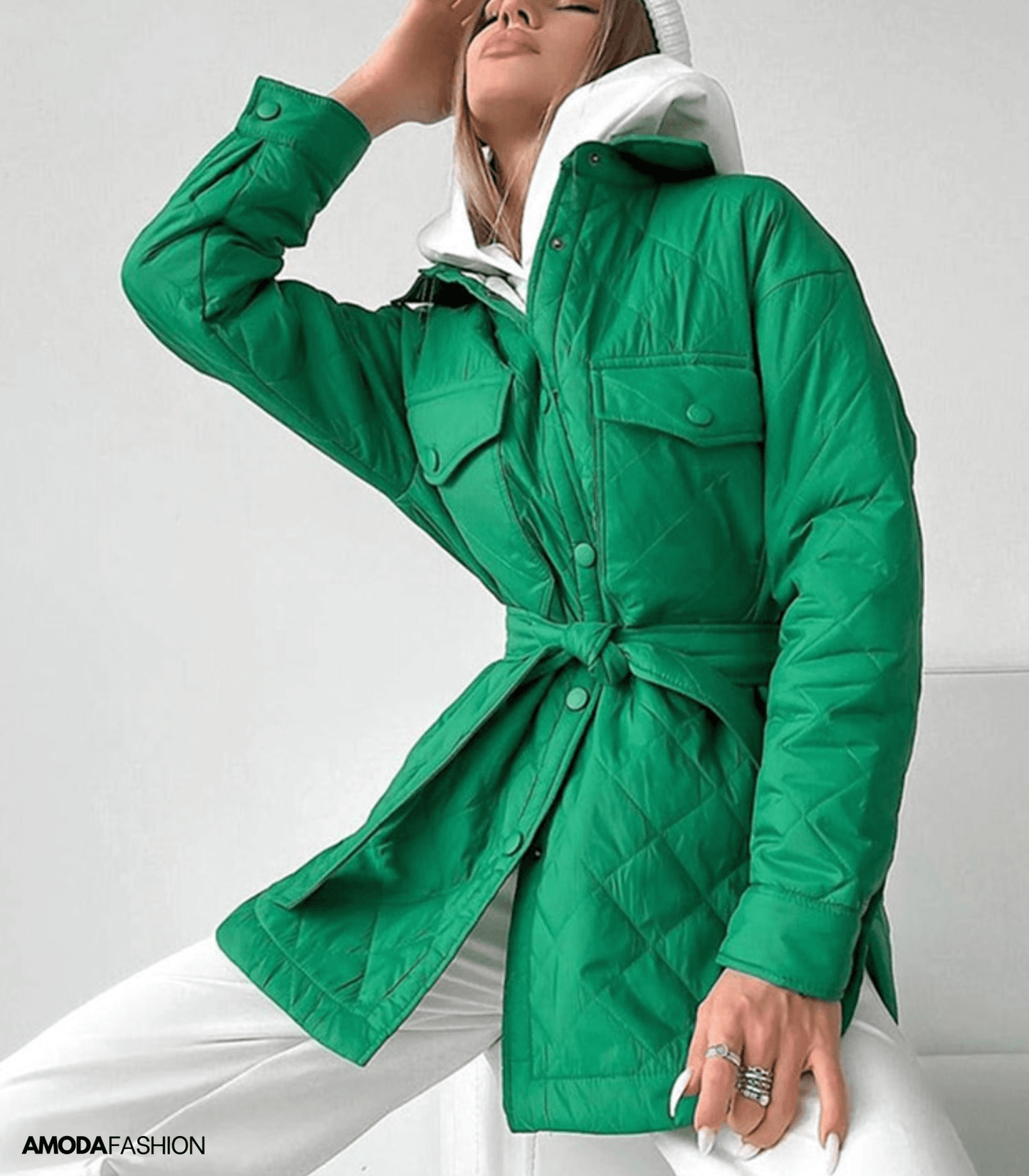 Variant image for Damer Överdimensionerad Vadderad Jacka Vattentålig Polyester-4