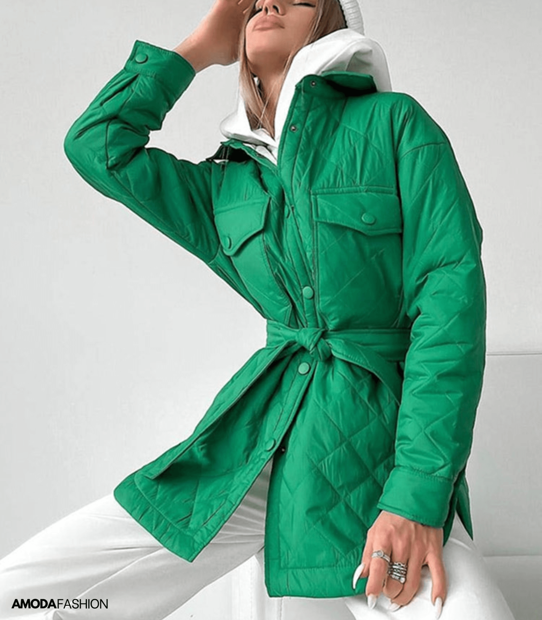 Variant image for Damer Överdimensionerad Vadderad Jacka Vattentålig Polyester-4