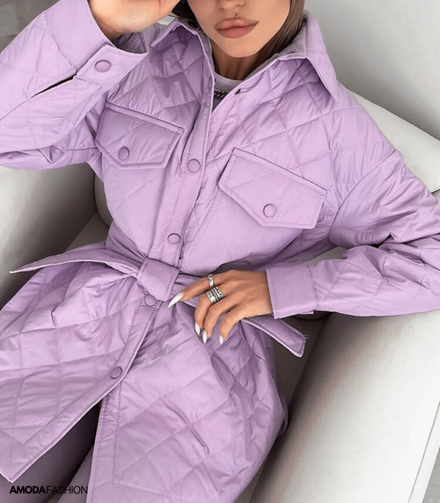 Variant image for Damer Överdimensionerad Vadderad Jacka Vattentålig Polyester-19