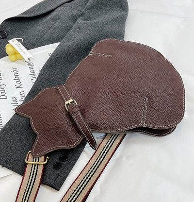 Kattväska Dam med Lekfull Design i Syntetiskt Läder – 34x15x27 cm, Flera Färger, Praktisk och Stilfull 2