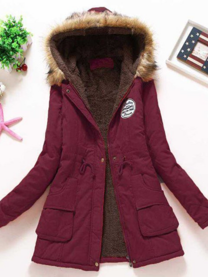 Variant image for Dam Parkas Slim Fit Med Avtagbar Huva i Andningsbart Tyg-7