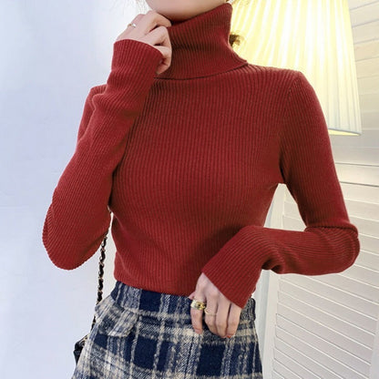Variant image for Dam Turtleneck Tröja Långärmad Elastisk Material-8