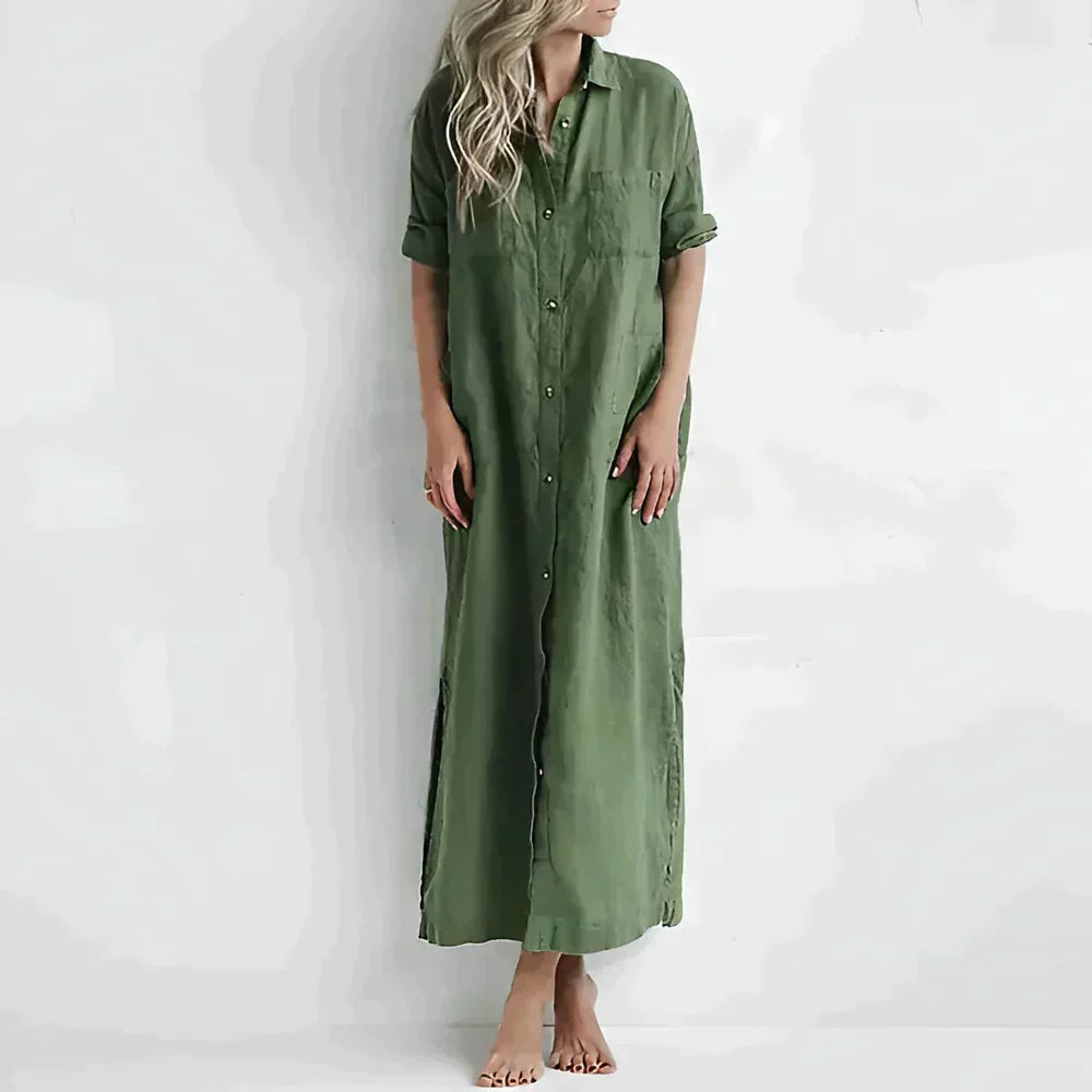 Damklänning Sidospår Polo Stil Hållbart Material 3
