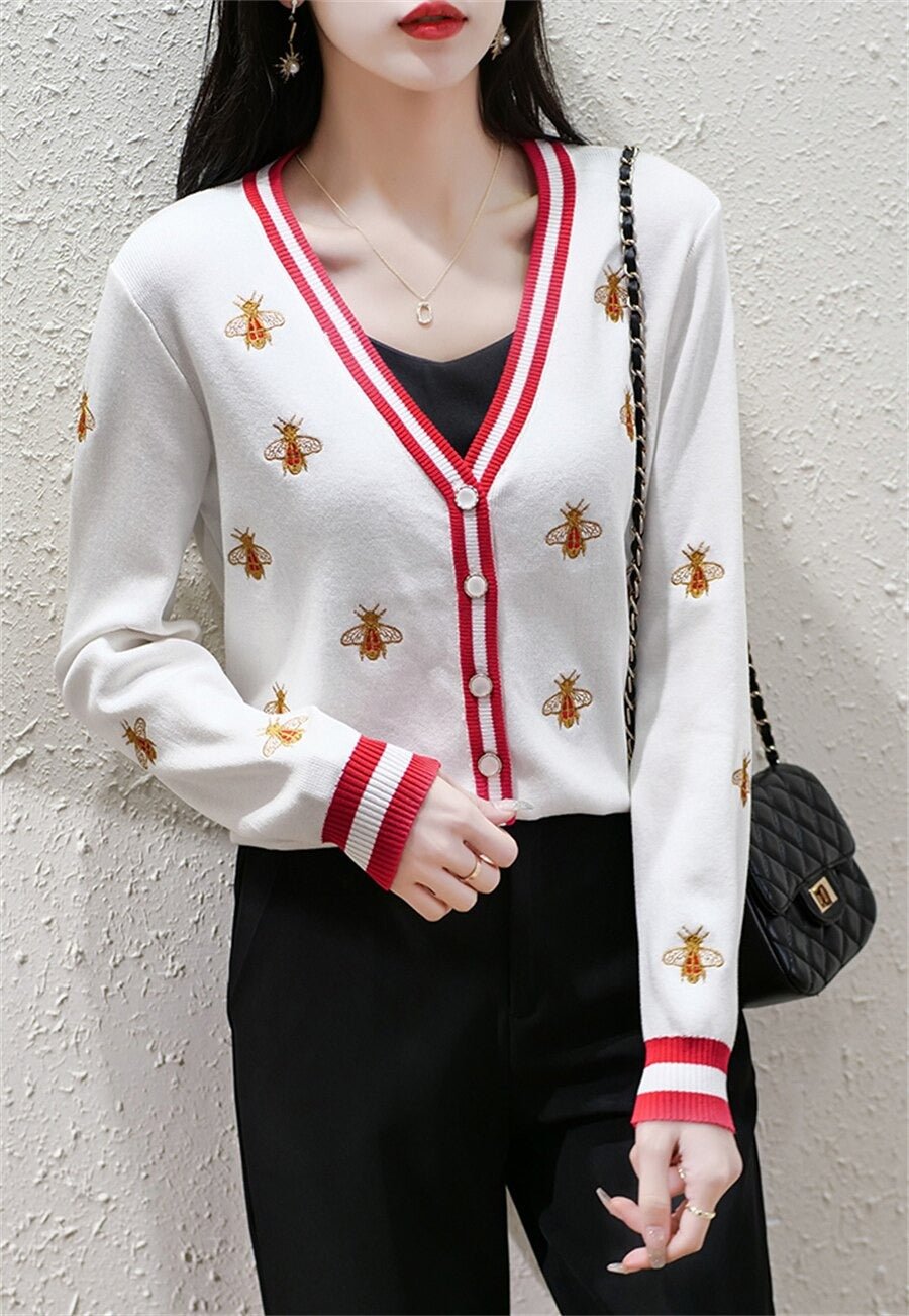 Dam Kofta med Bi-motiv i Högkvalitativt Material – Elegant Passform för Vardag och Fest 5