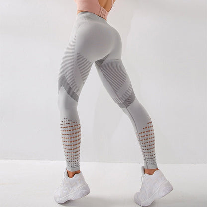 Damleggings Hög Midja Träningsstil Polyester-2