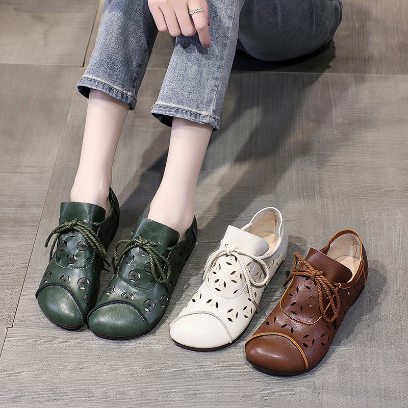 Dam Loafers Bekväma PU-Läder Skor-3