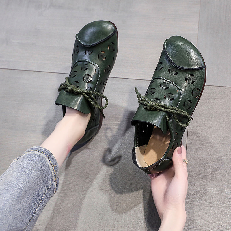 Dam Loafers Bekväma PU-Läder Skor-5