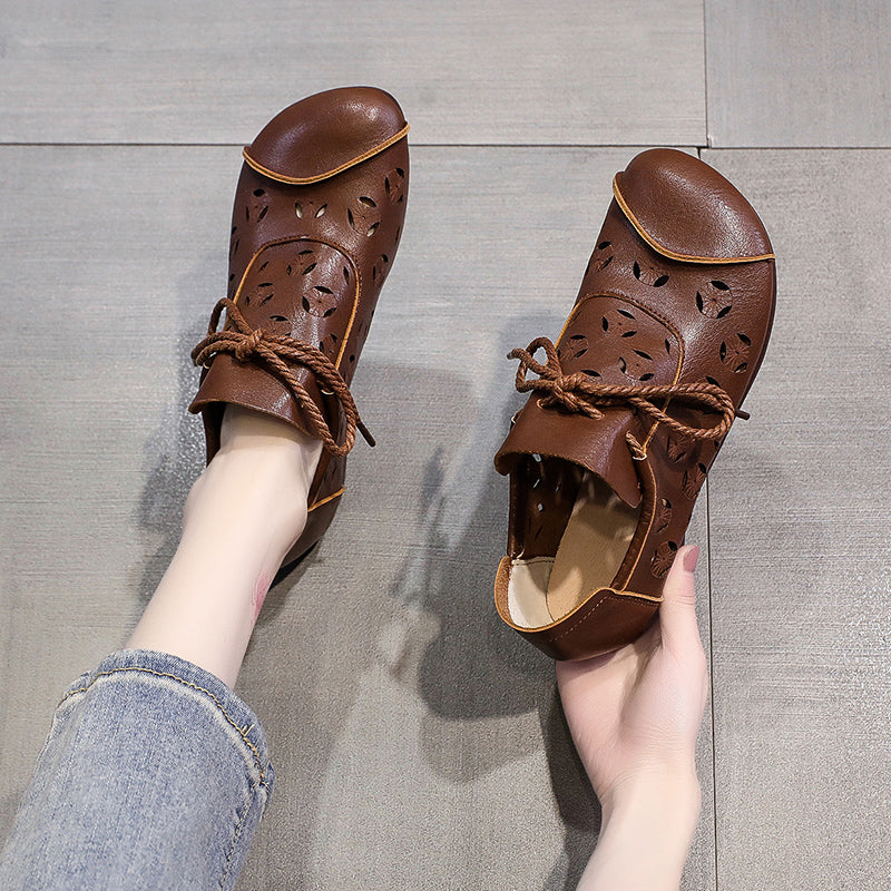 Dam Loafers Bekväma PU-Läder Skor-6