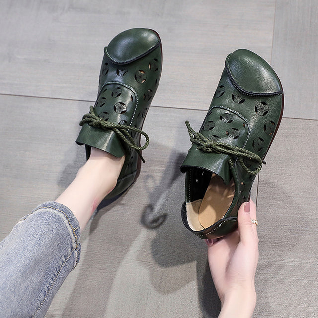 Variant image for Dam Loafers Bekväma PU-Läder Skor-8