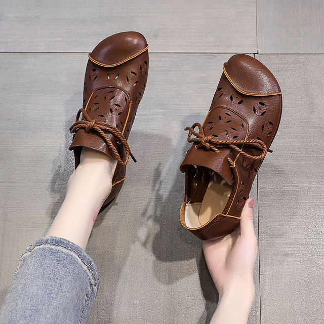 Variant image for Dam Loafers Bekväma PU-Läder Skor-15