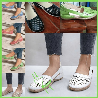 Kvinnors Loafers i Läder Elegant Passform-6