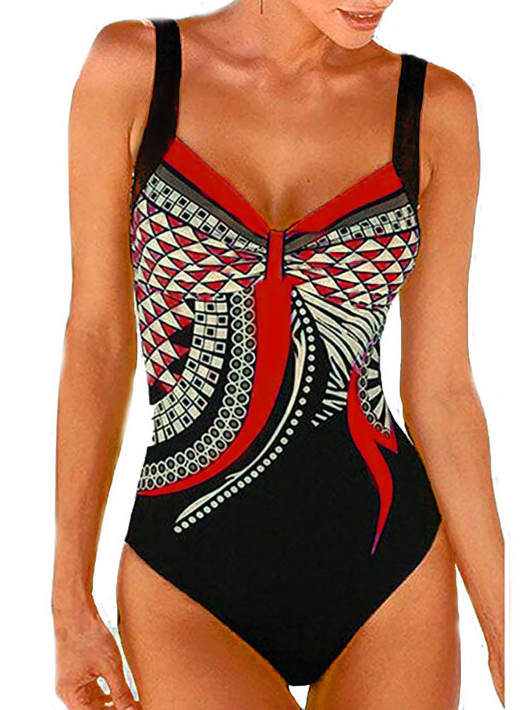 Dam Monokini Baddräkt Push-Up Polyester Shaping 4