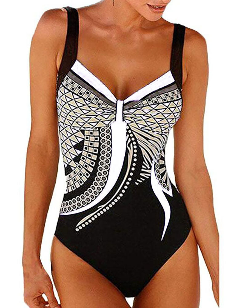 Dam Monokini Baddräkt Push-Up Polyester Shaping 5