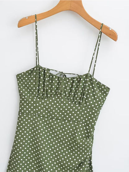 Kvinnor Midi Klänning Utan Ärmar Polyester-5