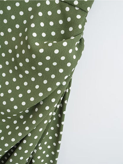 Kvinnor Midi Klänning Utan Ärmar Polyester-6