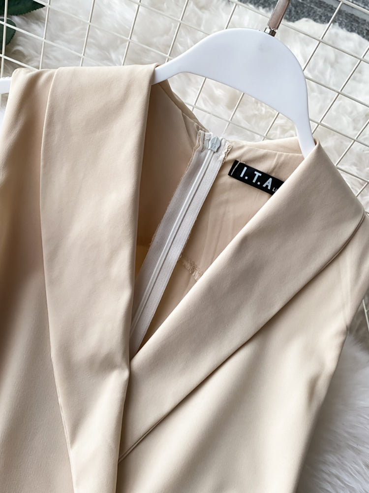 Kvinnors Bredbyxor Hög Midja Polyester-6