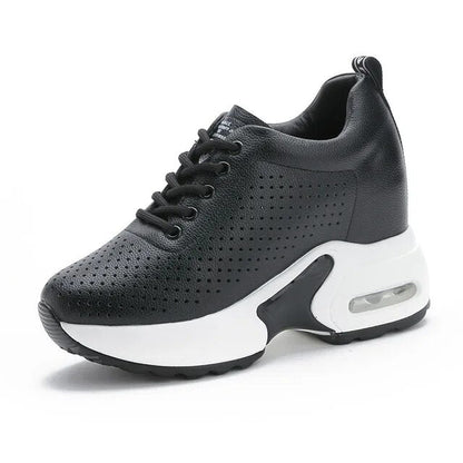 Dam Sneakers Höghöjd Syntetiskt Läder Andningsbar Komfort 10
