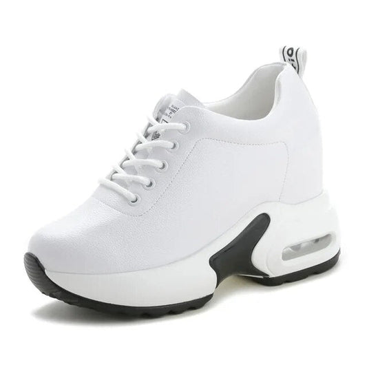 Dam Sneakers Höghöjd Syntetiskt Läder Andningsbar Komfort 1