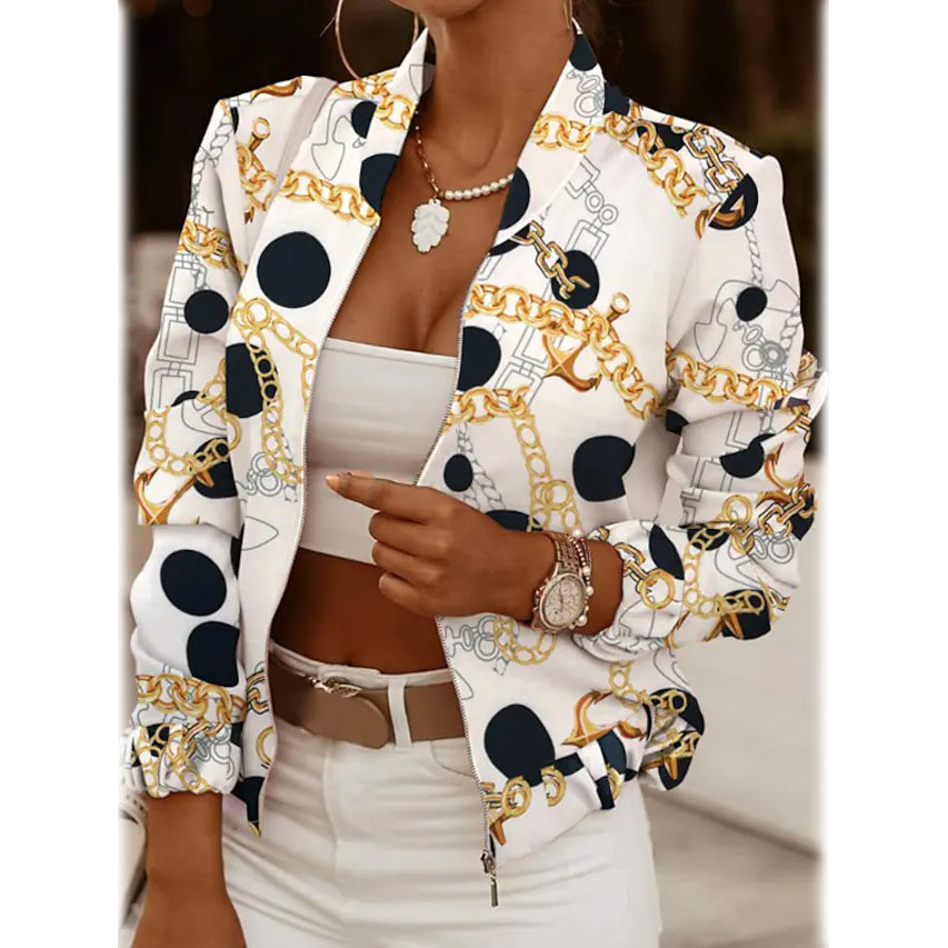 Kvinnors Jacka Elegant Design Polyester 8