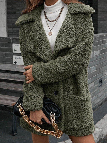 Modern Dam Kappa i Ull och Polyester – Varm och Bekväm, Perfekt för Vardag och Fest, Storlekar S-XL 7