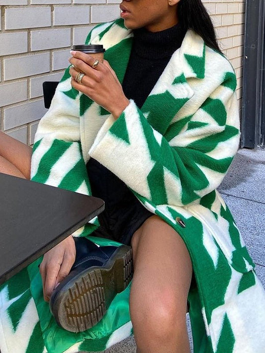 Kvinnors Kappa Elegant Varm Polyester-Ullblandning-1