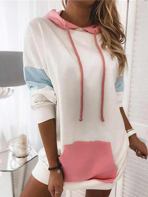 Damjacka Modern Termisk Polyester med Justerbar Huv och Fickor-1