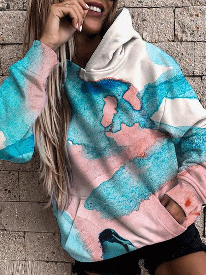 Variant image for Lång Hoodie Dam Mjuk Bomull Casual-1
