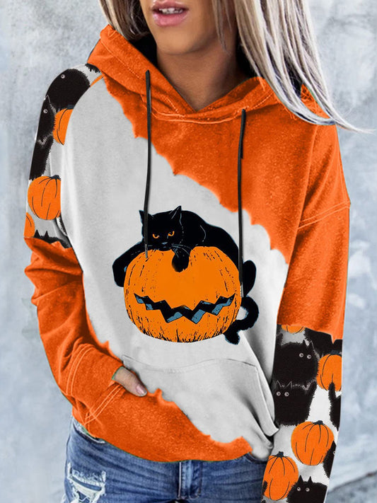 Dam Hoodie Avslappnad Passform 100% Bomull-1