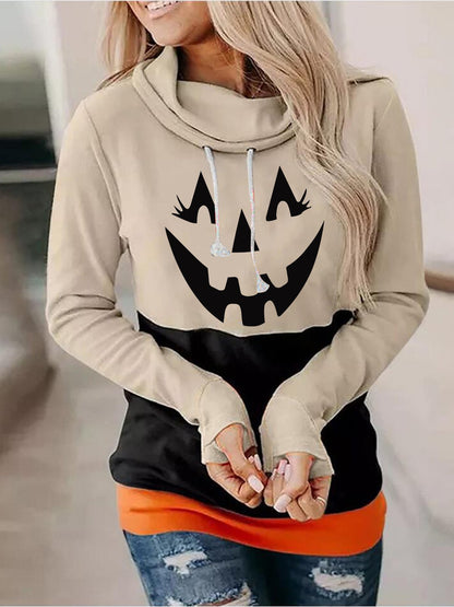 Hoodie Dam Bohemisk Stil Mjuk Bomull och Polyester-4