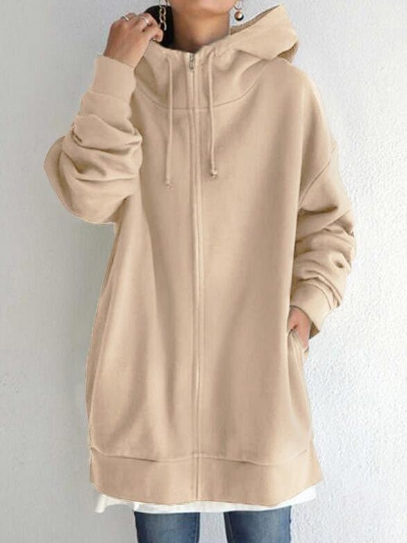 Dam Luvtröja Enkelt Bomull Varm-2