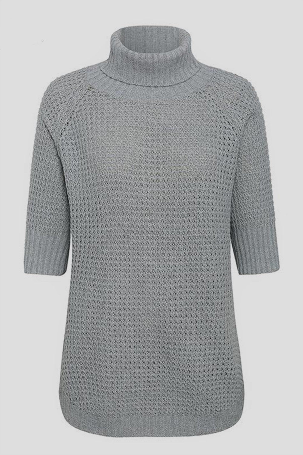 Dam Turtleneck Tröja Halvarm Polyester 4