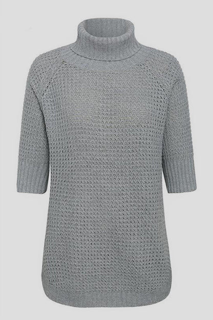 Dam Turtleneck Tröja Halvarm Polyester 4