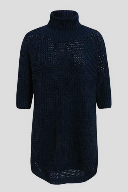 Dam Turtleneck Tröja Halvarm Polyester 5