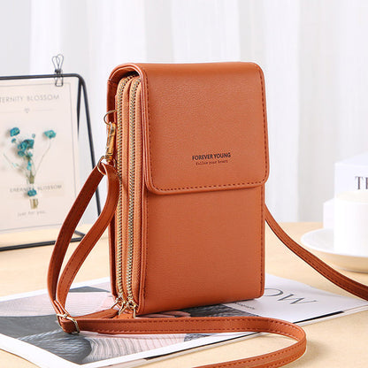 Variant image for Dam Crossbody Väska Transparent Mobilfack Hållbart Syntetmaterial-3