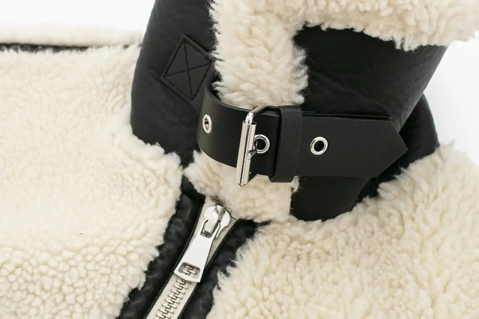 Damjacka Fluffy Vinterdesign Högkvalitativ Polyester-6