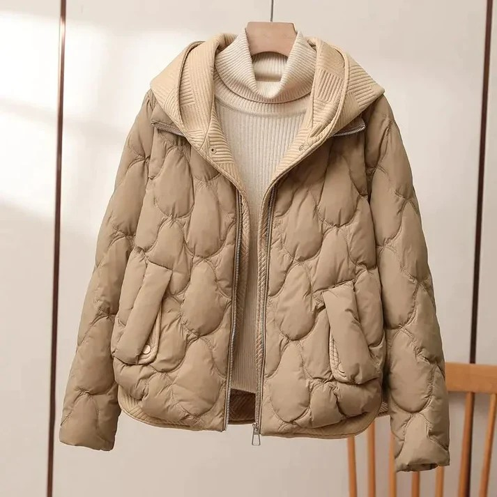 Vinterjacka Dam Modern Isoleringsbuffertjacka Lätt Material 6